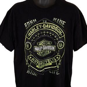 Harley Davidson T Shirt Mens Size XL Black New Richmond Wisconsin Made In USA